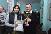 Победительница "турнира Е" Карина Радченко и Сергей Близнюк